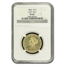 1862 $10 Liberty Gold Eagle PF-64 NGC (J-297 Gilt) 1862 $10 Liberty Gold Eagle PF-64 NGC (J-297 Gilt)